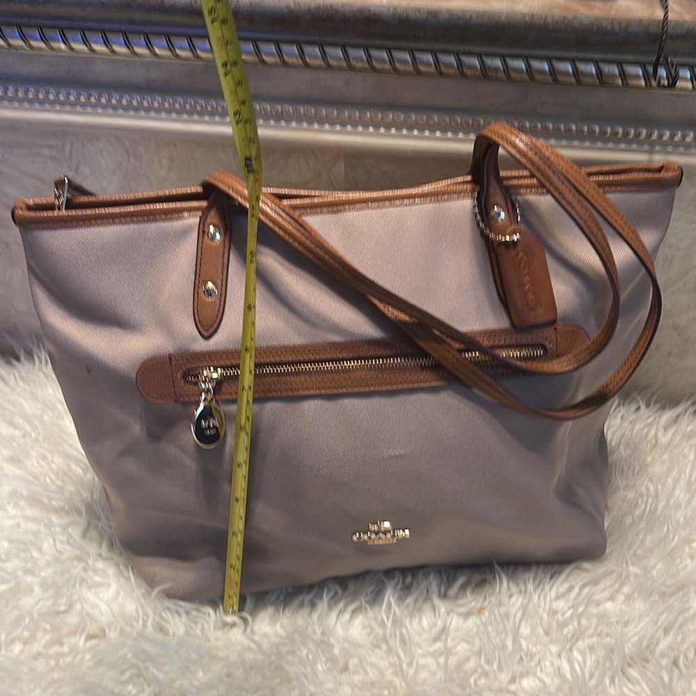 Coach Large Solid Canvas Shoulder Bag. - image 2